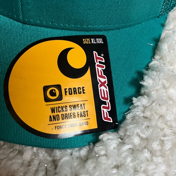 🧢NWT Carhartt Rugged Flex Fitted Canvas Mesh Logo Graphic Cap. Size XL-XXL - Picture 4 of 7